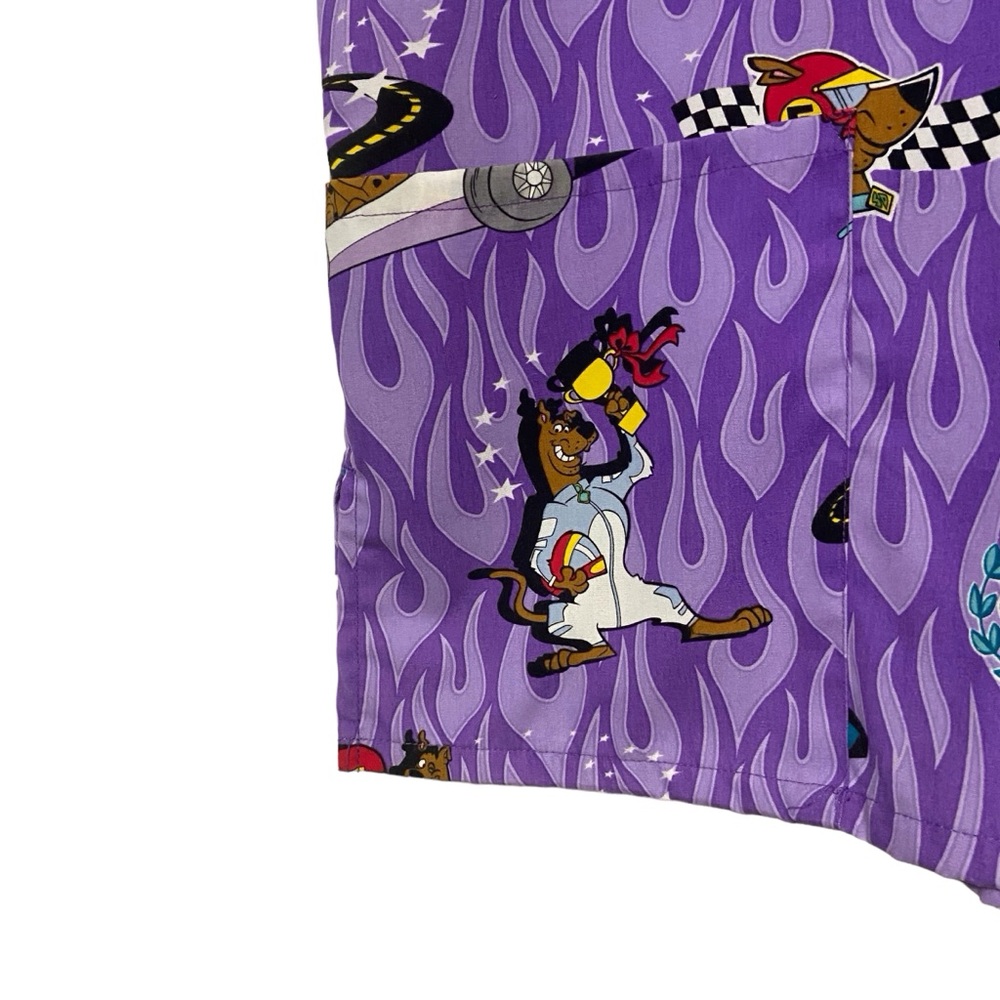 Vintage Scooby Doo Short Sleeve Simply Scrub Top Purple - Picture 4 of 10